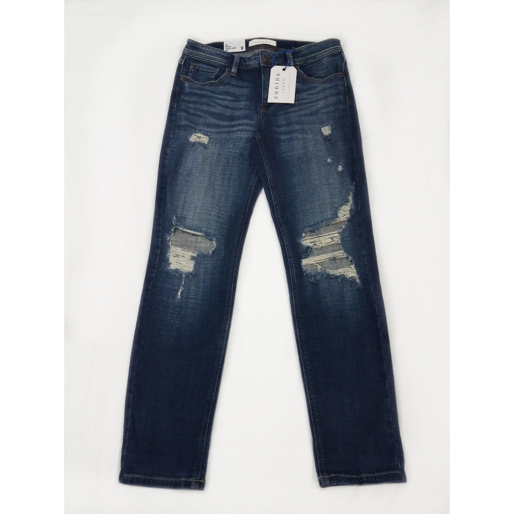 eunina Mia Mid Rise Relaxed Skinny Crop